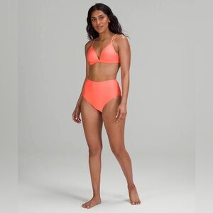 Lululemon Waterside High-Waist Skimpy-Fit Swim Bottom in Raspberry Cream